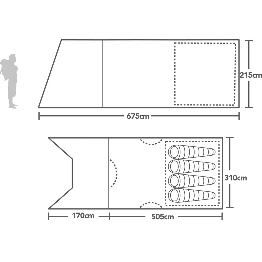 Berghaus Air 400XL Nightfall Tent – Campers Content, Brand New - Image 5